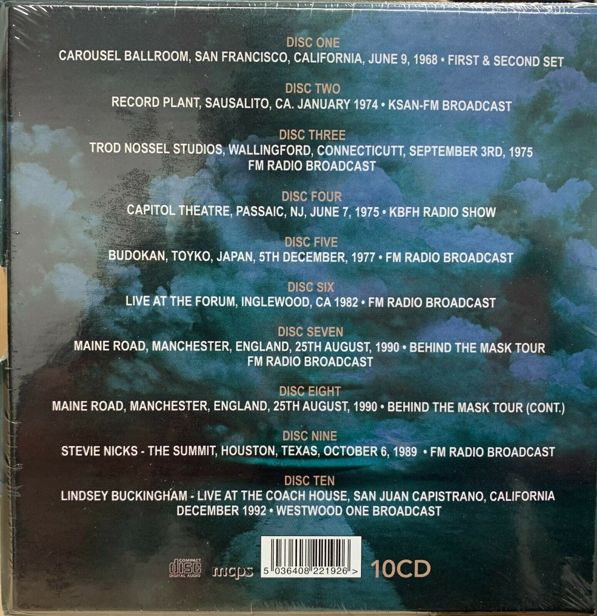 フリートウッド・マック・ライブ　ボックスセット 再入荷】フリートウッド・マック RSD限定 CD6枚組ボックス