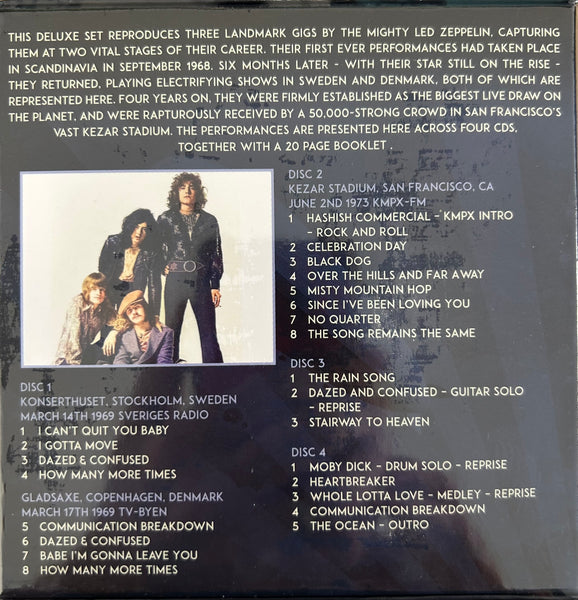 Led Zeppelin Live ’69 in Stockholm & Copenhagen and ’73 in California CD Box Set