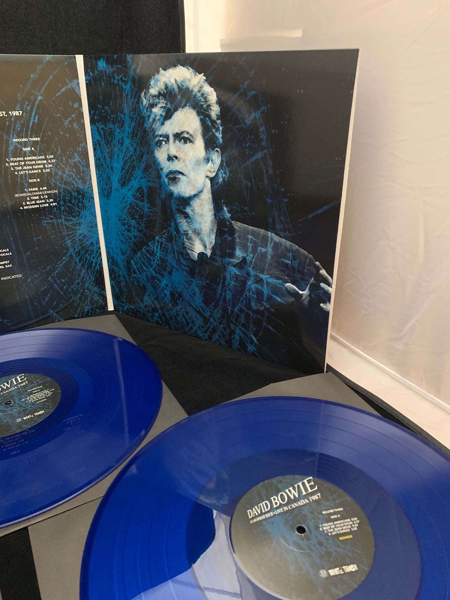 デビット•ボウイ TO MEET BOWIE 青色レコード David Bowie Live Glass Spider Tour Montreal 1987 Limited Edition