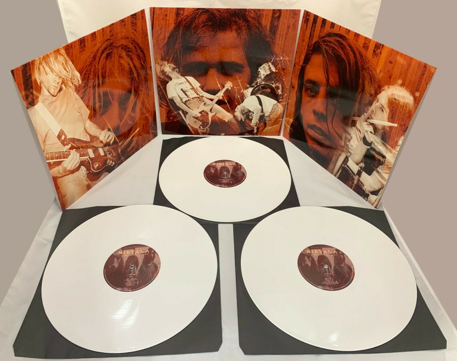 Nirvana Beat Me Outta Me Live Limited Edition White Vinyl 3 LP – Two Red  Sevens