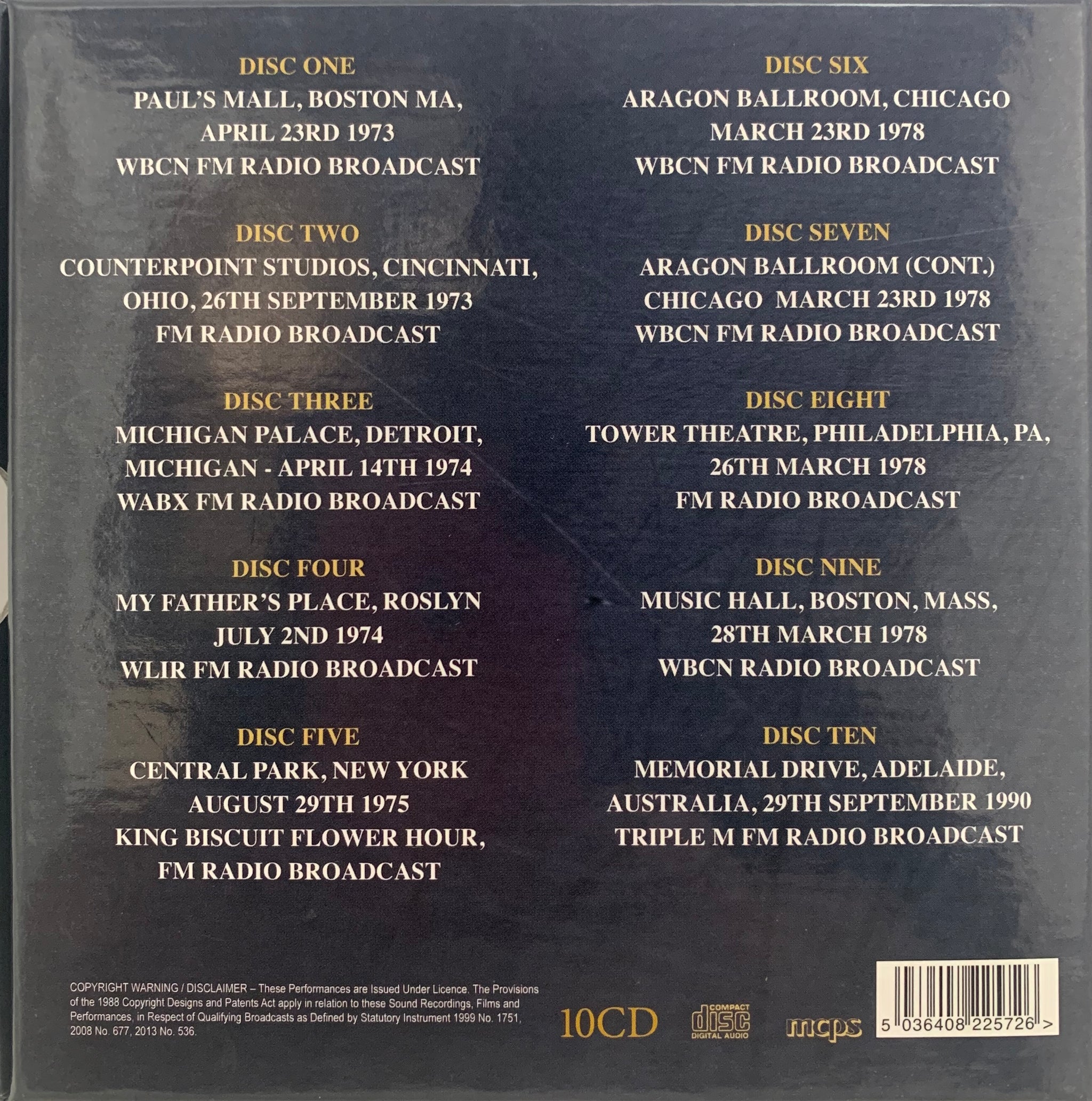 Aerosmith Live Train Kept a Rollin' 1973-1990 10 CD Box Set – Two Red Sevens Aerosmith Live Train Kept a Rollin' 1973-1990 10 CD Box Set – Two Red Sevens